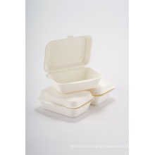 Biodegradable Grease-Proof Clamshell 9" white Disposable